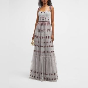 ALEXANDRA VIDAL Embroidered Corset Gown 8
